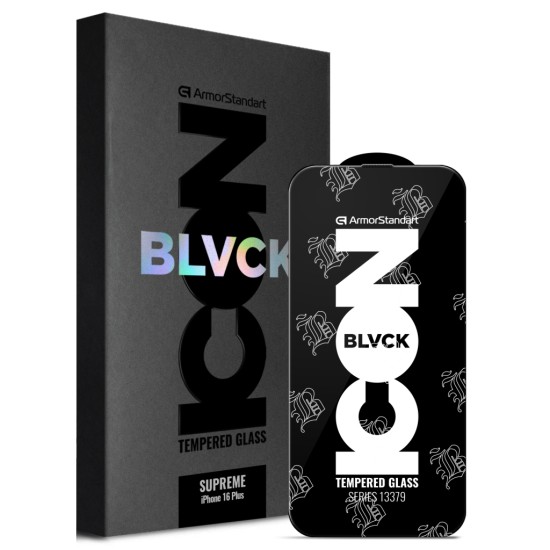 Скло захисне Armorstandart Supreme Black Icon 2.5D Apple iPhone 16 Plus Black (ARM78036) Скло захисне Armorstandart Supreme Black Icon 2.5D Apple iPhone 16 Plus Black (ARM78036)