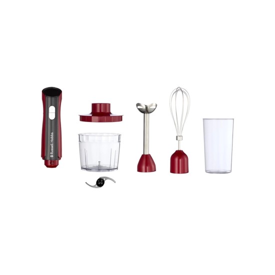 Блендер Russell Hobbs Hobbs заглибний Desire Red, 500Вт, чаша-500мл, вінчик, міні-подріб. (27140-56) Блендер Russell Hobbs Hobbs заглибний Desire Red, 500Вт, чаша-500мл, вінчик, міні-подріб. (27140-56)