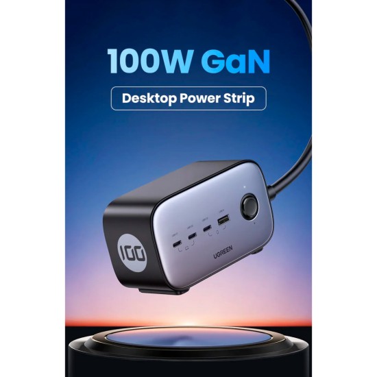 Зарядний пристрій Ugreen 4xUSB 100W Nexode Pro (3хUSB-C+USB-A+2хSchuko) CD270 (60167) Зарядний пристрій Ugreen 4xUSB 100W Nexode Pro (3хUSB-C+USB-A+2хSchuko) CD270 (60167)