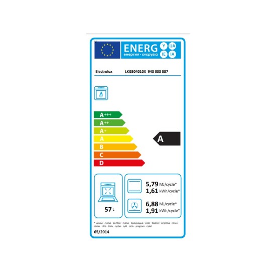 Плита Electrolux LKG504010X Плита Electrolux LKG504010X