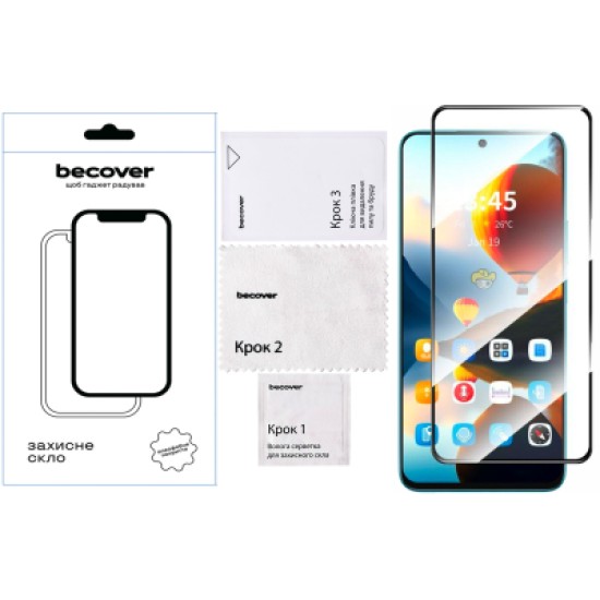 Стекло защитное BeCover Infinix Hot 50 Pro (X6881) Black (712488) Стекло защитное BeCover Infinix Hot 50 Pro (X6881) Black (712488)
