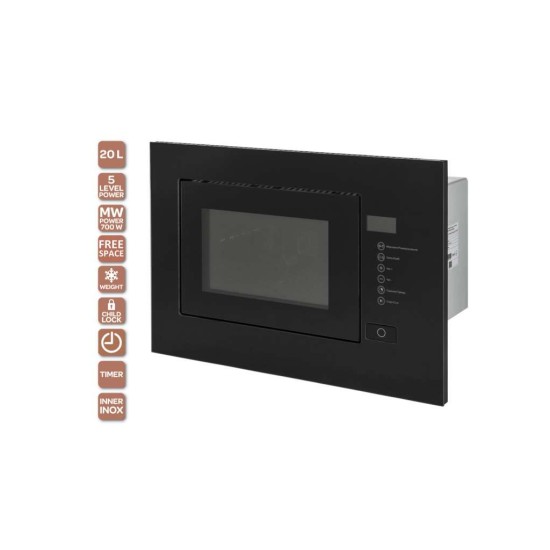 Микроволновая печь Ventolux MWBI 20 G BK TC FS Микроволновая печь Ventolux MWBI 20 G BK TC FS