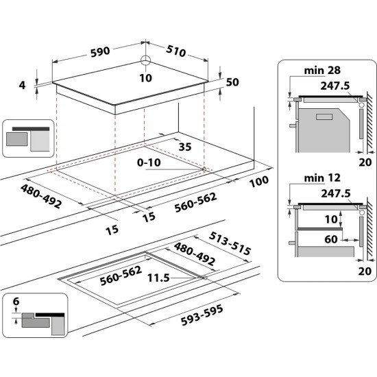 Варочная поверхность Whirlpool WB S0060 NE (WBS0060NE) Варочная поверхность Whirlpool WB S0060 NE (WBS0060NE)