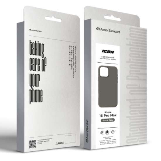 Чохол до мобільного телефона Armorstandart ICON2 Case Apple iPhone 16 Pro Max Stone Grey (ARM81306) Чохол до мобільного телефона Armorstandart ICON2 Case Apple iPhone 16 Pro Max Stone Grey (ARM81306)