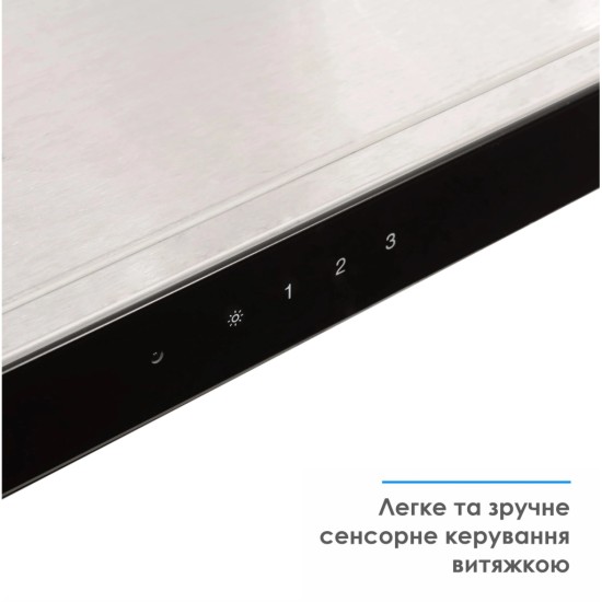 Вытяжка кухонная Eleyus ONIX 1200 LED 90 IS+BL Вытяжка кухонная Eleyus ONIX 1200 LED 90 IS+BL