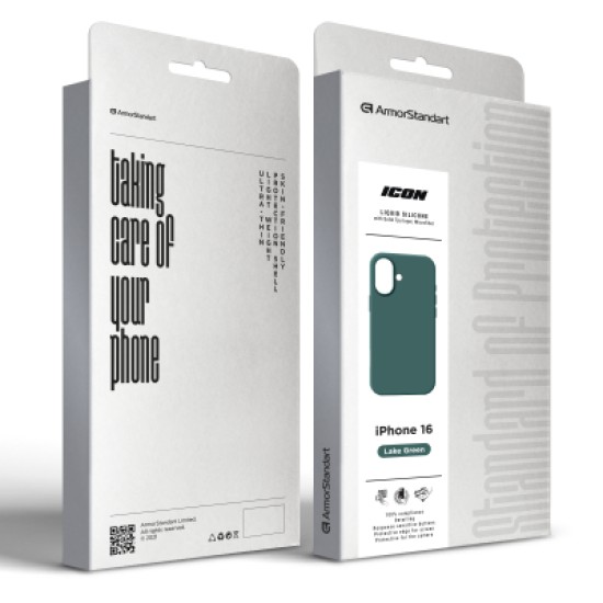 Чохол до мобільного телефона Armorstandart ICON2 MagSafe Apple iPhone 16 Lake Green (ARM81313) Чохол до мобільного телефона Armorstandart ICON2 MagSafe Apple iPhone 16 Lake Green (ARM81313)