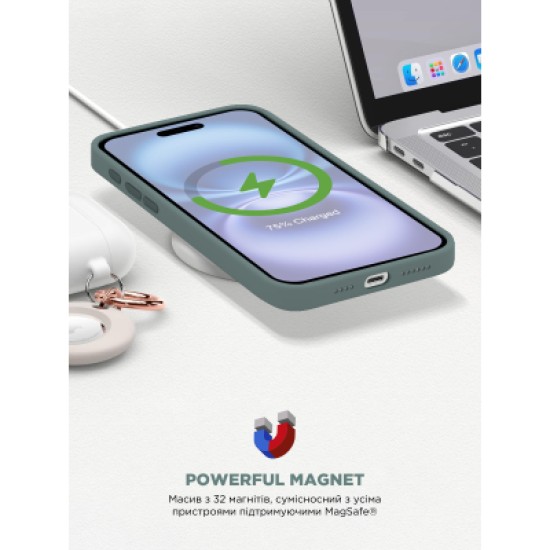 Чохол до мобільного телефона Armorstandart ICON2 MagSafe Apple iPhone 16 Lake Green (ARM81313) Чохол до мобільного телефона Armorstandart ICON2 MagSafe Apple iPhone 16 Lake Green (ARM81313)