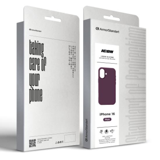 Чохол до мобільного телефона Armorstandart ICON2 MagSafe Apple iPhone 16 Plum (ARM81312) Чохол до мобільного телефона Armorstandart ICON2 MagSafe Apple iPhone 16 Plum (ARM81312)
