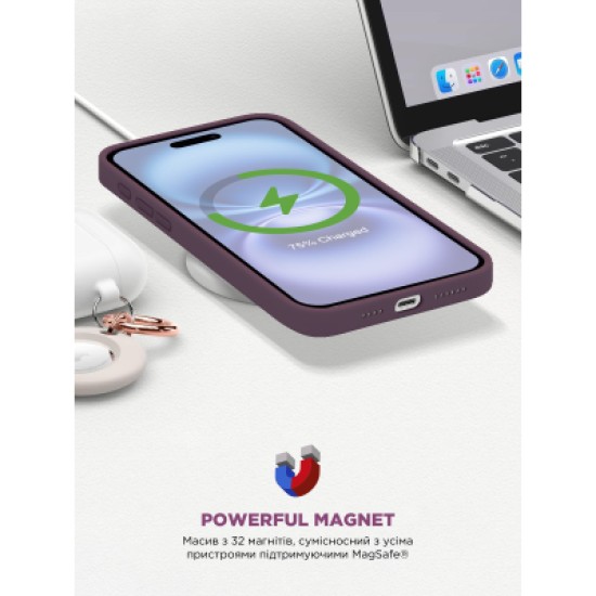 Чохол до мобільного телефона Armorstandart ICON2 MagSafe Apple iPhone 16 Plum (ARM81312) Чохол до мобільного телефона Armorstandart ICON2 MagSafe Apple iPhone 16 Plum (ARM81312)