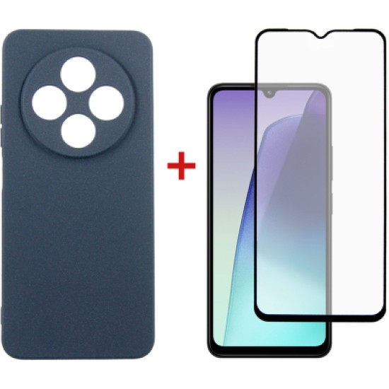 Чохол до мобільного телефона Dengos Xiaomi Redmi 14C Carbon + glass (Blue) (DG-KM-120) Чохол до мобільного телефона Dengos Xiaomi Redmi 14C Carbon + glass (Blue) (DG-KM-120)