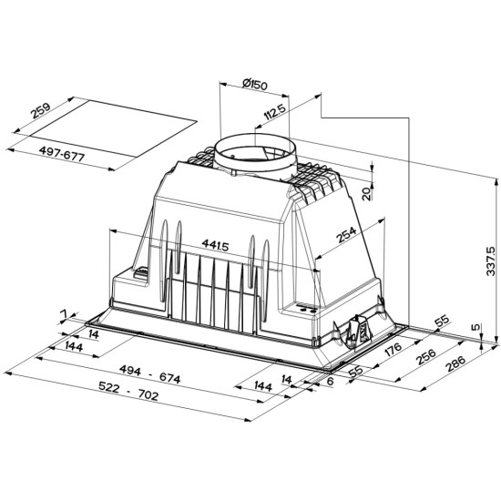 Витяжка кухонна Faber Inka Lux Smart Ev8 X A70 (305.0604.604) Витяжка кухонна Faber Inka Lux Smart Ev8 X A70 (305.0604.604)