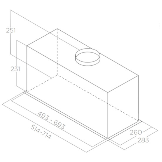 Вытяжка кухонная Elica CT23 GR/A/72 Вытяжка кухонная Elica CT23 GR/A/72