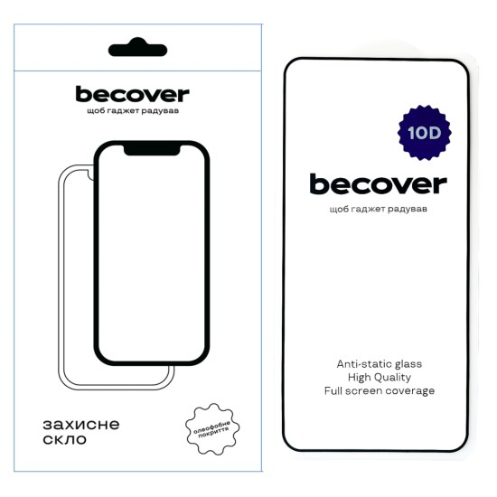 Скло захисне BeCover Samsung Galaxy S25 Plus SM-S936 10D Black (712722) Скло захисне BeCover Samsung Galaxy S25 Plus SM-S936 10D Black (712722)