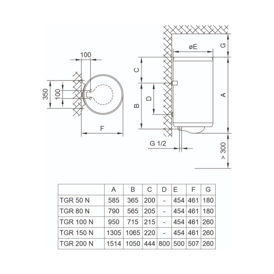 Бойлер TIKI Prime M 200V9 (700175) Бойлер TIKI Prime M 200V9 (700175)
