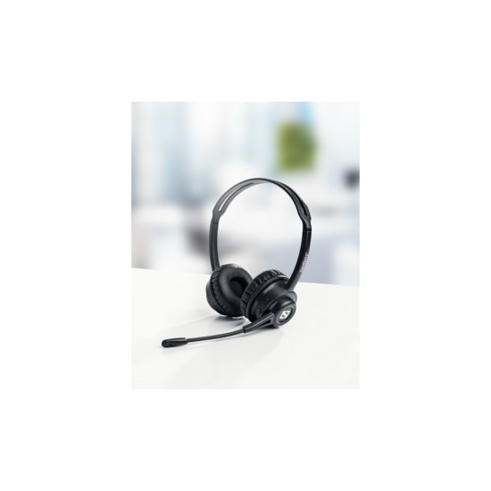Навушники Sandberg Wireless Headset ANC+ENC Bluetooth Black (126-44) Навушники Sandberg Wireless Headset ANC+ENC Bluetooth Black (126-44)