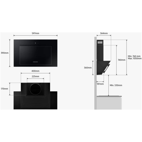 Вытяжка кухонная Samsung NK24B3501VB/WT Вытяжка кухонная Samsung NK24B3501VB/WT