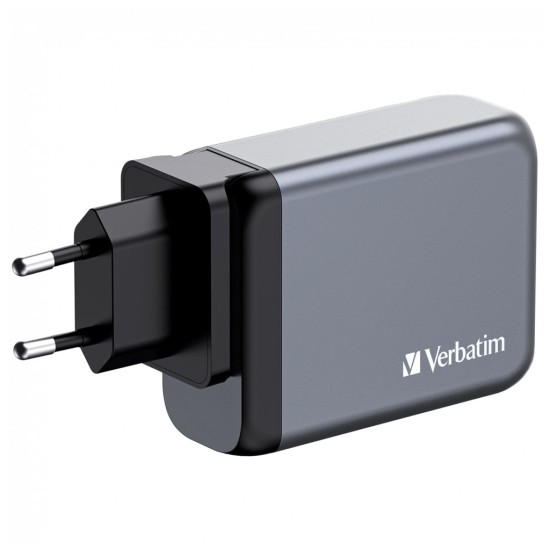 Зарядний пристрій Verbatim GaN 100 W 4 ports (2xUSB-C-100 W,USB-C 65 W /USB-A -3.0) (32202) Зарядний пристрій Verbatim GaN 100 W 4 ports (2xUSB-C-100 W,USB-C 65 W /USB-A -3.0) (32202)