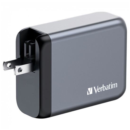 Зарядний пристрій Verbatim GaN 100 W 4 ports (2xUSB-C-100 W,USB-C 65 W /USB-A -3.0) (32202) Зарядний пристрій Verbatim GaN 100 W 4 ports (2xUSB-C-100 W,USB-C 65 W /USB-A -3.0) (32202)