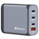 Зарядний пристрій Verbatim GaN 100 W 4 ports (2xUSB-C-100 W,USB-C 65 W /USB-A -3.0) (32202) Зарядний пристрій Verbatim GaN 100 W 4 ports (2xUSB-C-100 W,USB-C 65 W /USB-A -3.0) (32202)