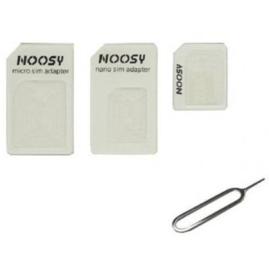 Адаптер для SIM-карт Noosy Adapter Nano SIM for all size (19712 / 15514) Адаптер для SIM-карт Noosy Adapter Nano SIM for all size (19712 / 15514)