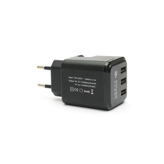 Зарядний пристрій PowerPlant W-360 3*USB/3.4A (DV00DV5065) Зарядний пристрій PowerPlant W-360 3*USB/3.4A (DV00DV5065)