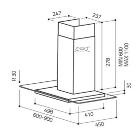Витяжка кухонна Elica FLAT GLASS IX A/90