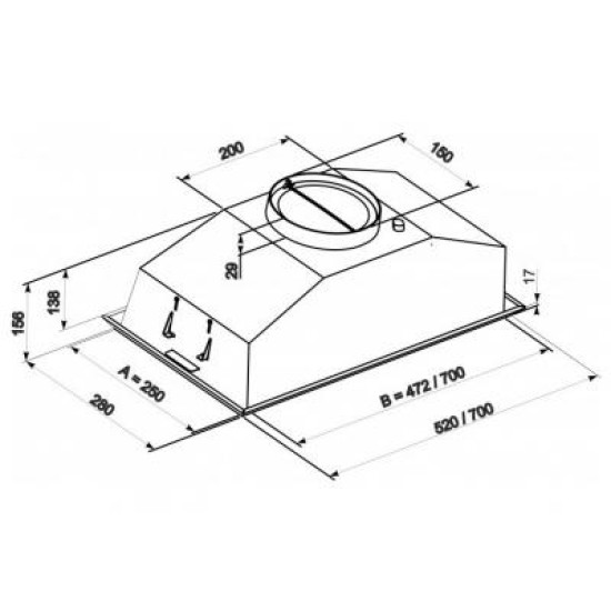 Вытяжка кухонная Eleyus Modul 1200 LED SMD 52 IS Вытяжка кухонная Eleyus Modul 1200 LED SMD 52 IS