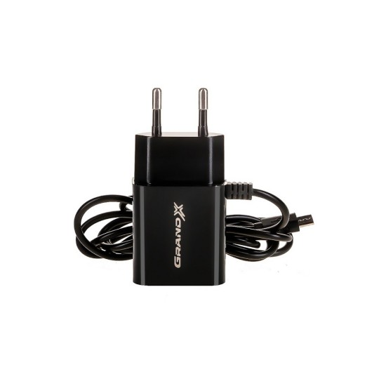 Зарядний пристрій Grand-X 5V 2,1A 2USB + micro USB Black (CH-35B) Зарядний пристрій Grand-X 5V 2,1A 2USB + micro USB Black (CH-35B)