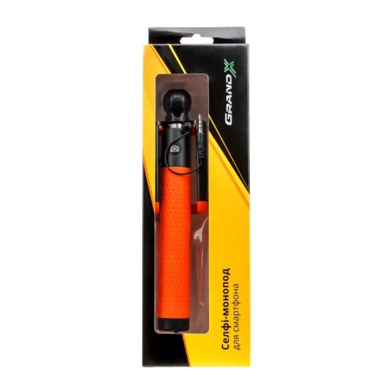 Монопод для селфи Grand-X Deluxe Click 3,5 U-крепление 180-780мм Orange (MPGDJ3CUO) Монопод для селфи Grand-X Deluxe Click 3,5 U-крепление 180-780мм Orange (MPGDJ3CUO)