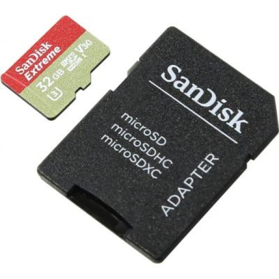 Карта памяти SanDisk 32GB microSD class 10 V30 A1 UHS-I U3 Extreme Action (SDSQXAF-032G-GN6AA) Карта памяти SanDisk 32GB microSD class 10 V30 A1 UHS-I U3 Extreme Action (SDSQXAF-032G-GN6AA)