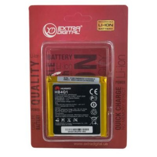 Аккумуляторная батарея Extradigital Huawei Ascend P1 U9200 (Original, 1670 mAh) (BMH6397) Аккумуляторная батарея Extradigital Huawei Ascend P1 U9200 (Original, 1670 mAh) (BMH6397)