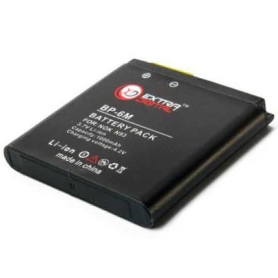 Акумуляторна батарея Extradigital Nokia BP-6M (1000 mAh) (DV00DV1187) Акумуляторна батарея Extradigital Nokia BP-6M (1000 mAh) (DV00DV1187)
