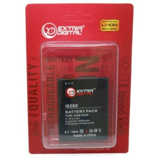 Акумуляторна батарея Extradigital Samsung Galaxy GT-i8260 Galaxy Core (1800 mAh) (BMS6299) Акумуляторна батарея Extradigital Samsung Galaxy GT-i8260 Galaxy Core (1800 mAh) (BMS6299)