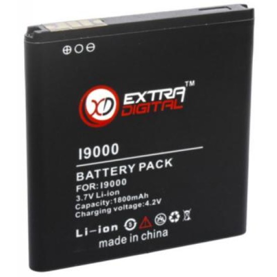 Акумуляторна батарея Extradigital Samsung GT-i9000 Galaxy S (1800 mAh) (BMS6305) Акумуляторна батарея Extradigital Samsung GT-i9000 Galaxy S (1800 mAh) (BMS6305)