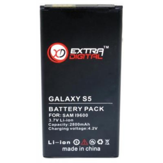 Аккумуляторная батарея Extradigital Samsung GT-i9600 Galaxy S5 (2800 mAh) (BMS1152) Аккумуляторная батарея Extradigital Samsung GT-i9600 Galaxy S5 (2800 mAh) (BMS1152)