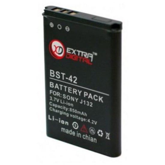 Акумуляторна батарея Extradigital Sony Ericsson BST-42 (850 mAh) (DV00DV6076) Акумуляторна батарея Extradigital Sony Ericsson BST-42 (850 mAh) (DV00DV6076)