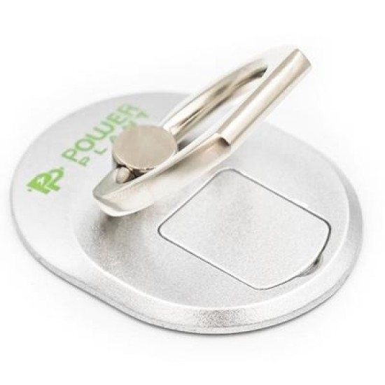 Тримач для смартфонів PowerPlant с кольцом, серебристый (CA910304) Тримач для смартфонів PowerPlant с кольцом, серебристый (CA910304)