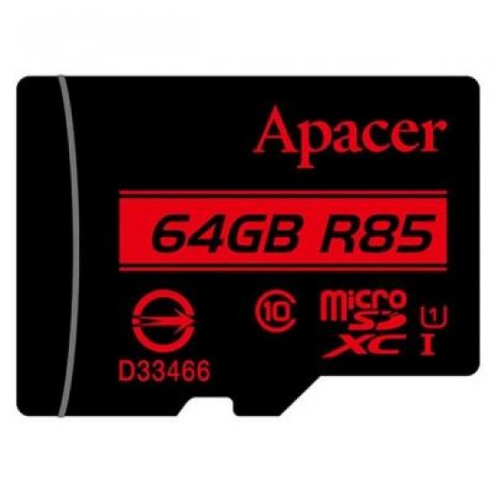 Карта пам'яті Apacer 64GB microSDXC class 10 UHS-I U1 (AP64GMCSX10U5-R) Карта пам'яті Apacer 64GB microSDXC class 10 UHS-I U1 (AP64GMCSX10U5-R)
