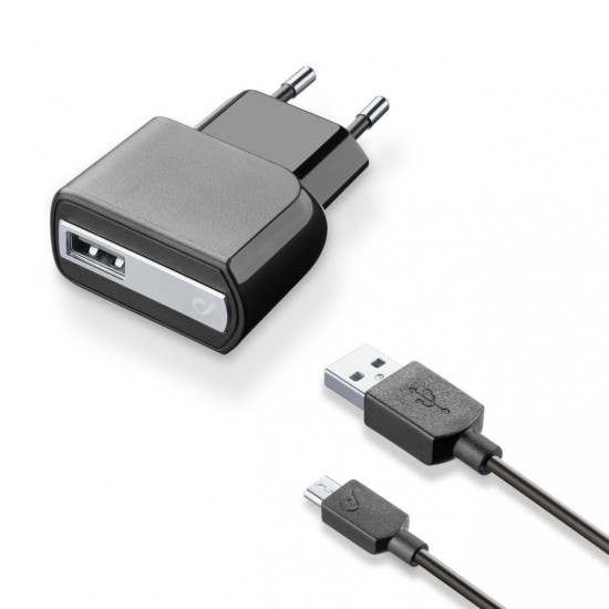 Зарядное устройство 1*USB 1A + cable 1m MicroUSB Cellularline (ACHUSBKITMICROUSB2) Зарядное устройство 1*USB 1A + cable 1m MicroUSB Cellularline (ACHUSBKITMICROUSB2)