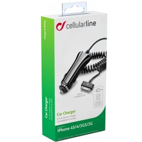 Зарядное устройство 12-24 В, 1A witn cable 0,5-1m Apple (30pin) Cellularline (CBRIPHONE1)