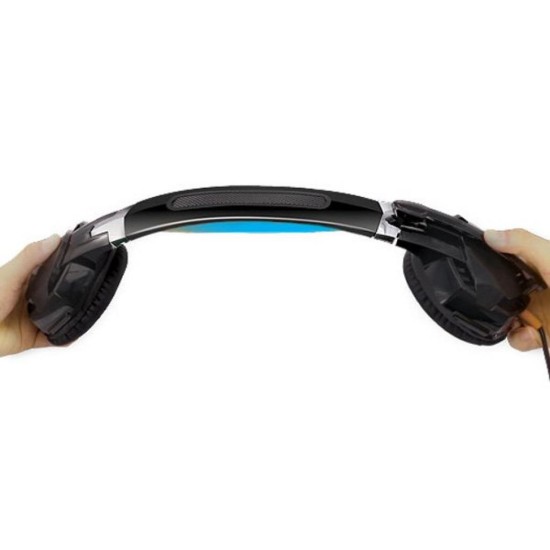 Навушники REAL-EL GDX-7500 black-blue Навушники REAL-EL GDX-7500 black-blue