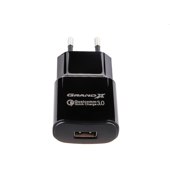 Зарядний пристрій Grand-X Quick Charge QС3.0, + cable USB -> Type C 1m (CH-550TC) Зарядний пристрій Grand-X Quick Charge QС3.0, + cable USB -> Type C 1m (CH-550TC)