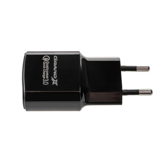 Зарядний пристрій Grand-X Quick Charge QС3.0, + cable USB -> Type C 1m (CH-550TC) Зарядний пристрій Grand-X Quick Charge QС3.0, + cable USB -> Type C 1m (CH-550TC)