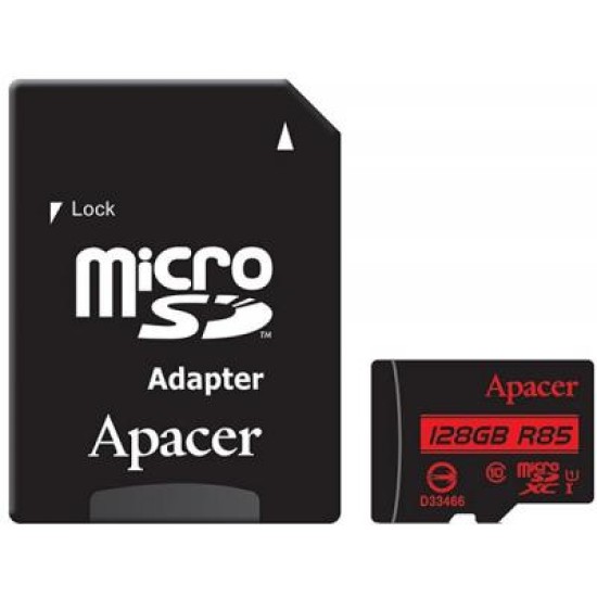 Карта пам'яті Apacer 128GB microSDXC Class10 UHS-I (AP128GMCSX10U5-R) Карта пам'яті Apacer 128GB microSDXC Class10 UHS-I (AP128GMCSX10U5-R)