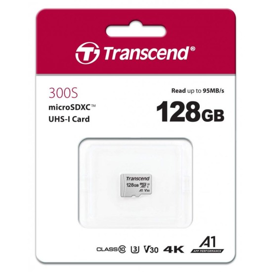 Карта пам'яті Transcend 128GB microSDXC class 10 UHS-I U3 A1 (TS128GUSD300S) Карта пам'яті Transcend 128GB microSDXC class 10 UHS-I U3 A1 (TS128GUSD300S)