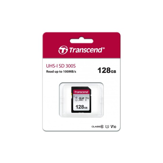 Карта пам'яті Transcend 128GB SDXC class 10 UHS-I U1 V10 (TS128GSDC300S) Карта пам'яті Transcend 128GB SDXC class 10 UHS-I U1 V10 (TS128GSDC300S)