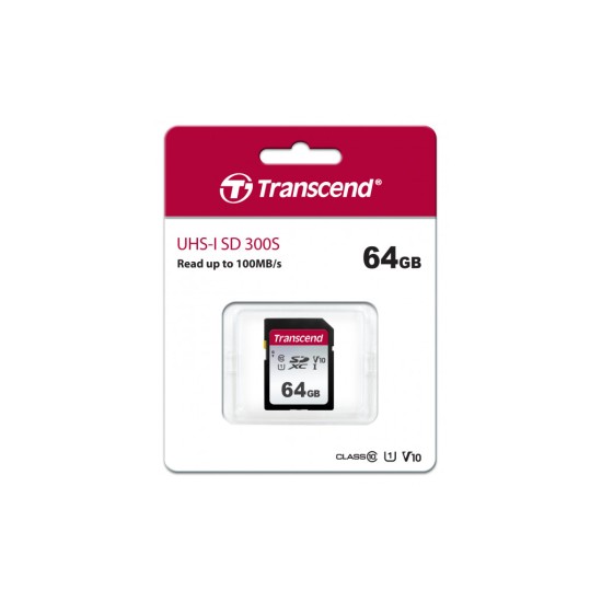 Карта пам'яті Transcend 64GB SDXC class 10 UHS-I U1 V10 (TS64GSDC300S) Карта пам'яті Transcend 64GB SDXC class 10 UHS-I U1 V10 (TS64GSDC300S)