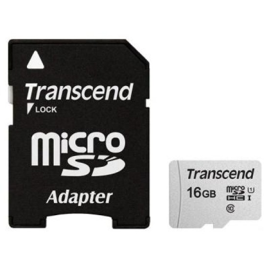 Карта памяти Transcend 16GB microSDHC class 10 UHS-I U1 (TS16GUSD300S-A) Карта памяти Transcend 16GB microSDHC class 10 UHS-I U1 (TS16GUSD300S-A)