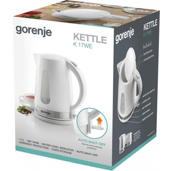 Електрочайник Gorenje K17WE Електрочайник Gorenje K17WE