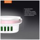 Зарядний пристрій ColorWay 4*USB 4.4А + LED лампа 310 Lm (CW-CHL44A) Зарядний пристрій ColorWay 4*USB 4.4А + LED лампа 310 Lm (CW-CHL44A)